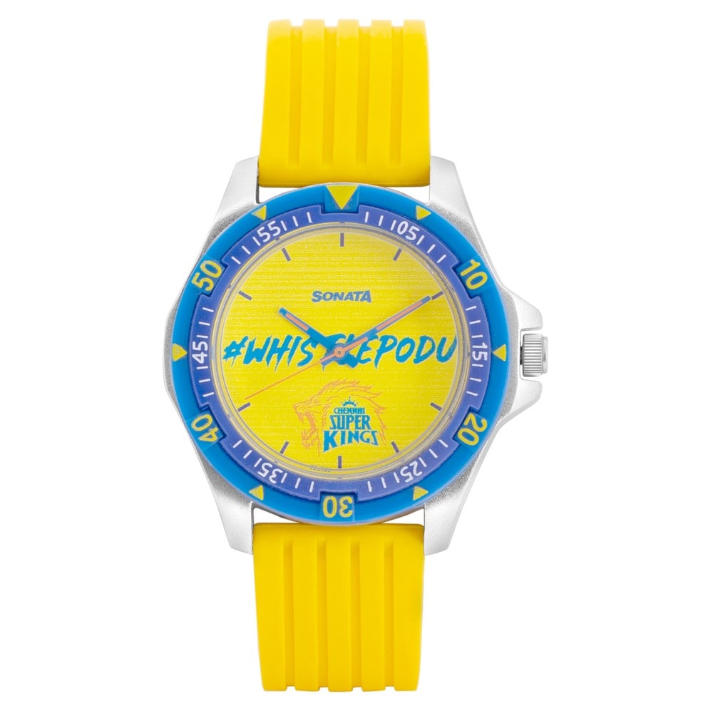 Sonata Whistle Podu Limited Edition CSK Watch GHADIWALE