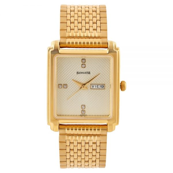 Sonata Nk7053YM07 Men's Analog Watch