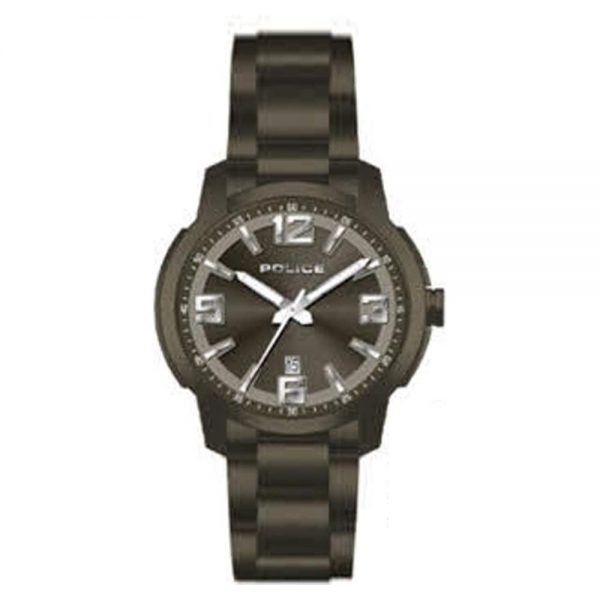 Police Green Dial Green Metal Strap Watch