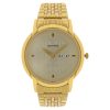 SONATA Champagne Dial Golden Stainless Steel Strap Watch