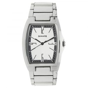 SONATA Silver Dial Silver Stainless Steel Strap Watch