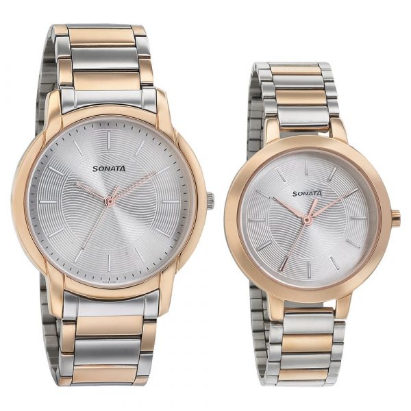SONATA Silver Dial Analog Watches