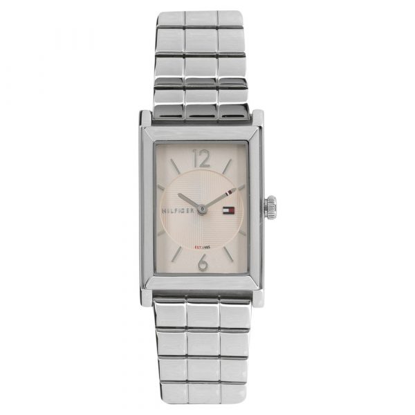 Tommy Hilfiger Rose Gold Dial Red Stainless Steel Strap Watch