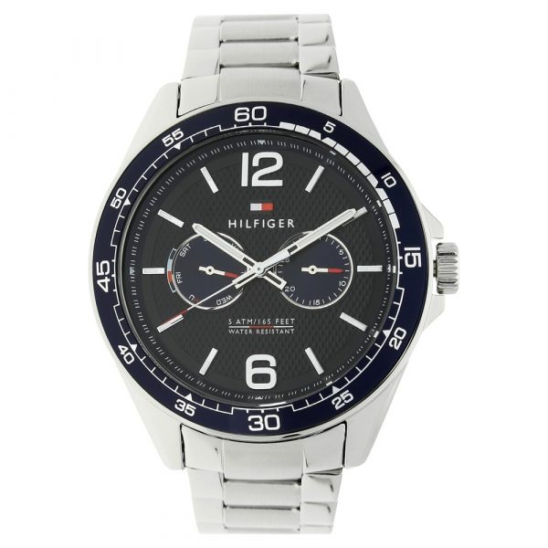 Tommy Hilfiger Blue Dial Silver Stainless Steel Strap Watch