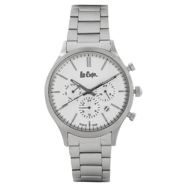Lee Cooper Silver Dial Stainless Steel Strap Watch
