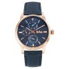 Lee Cooper Blue Dial Multifunction Watch