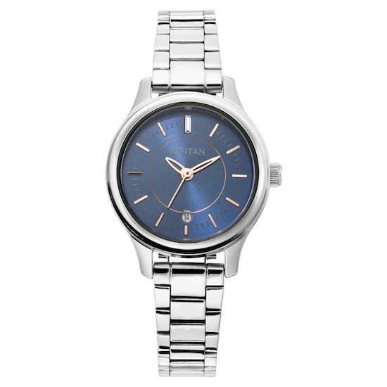 Titan blue dial online analog watch